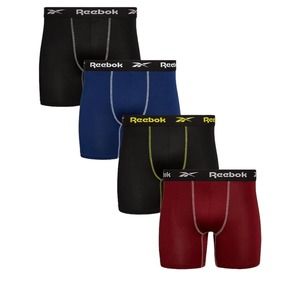 Reebok Briefs Men’s Blue/Red/ Black Performance Moisture Wicking Boxers- Large